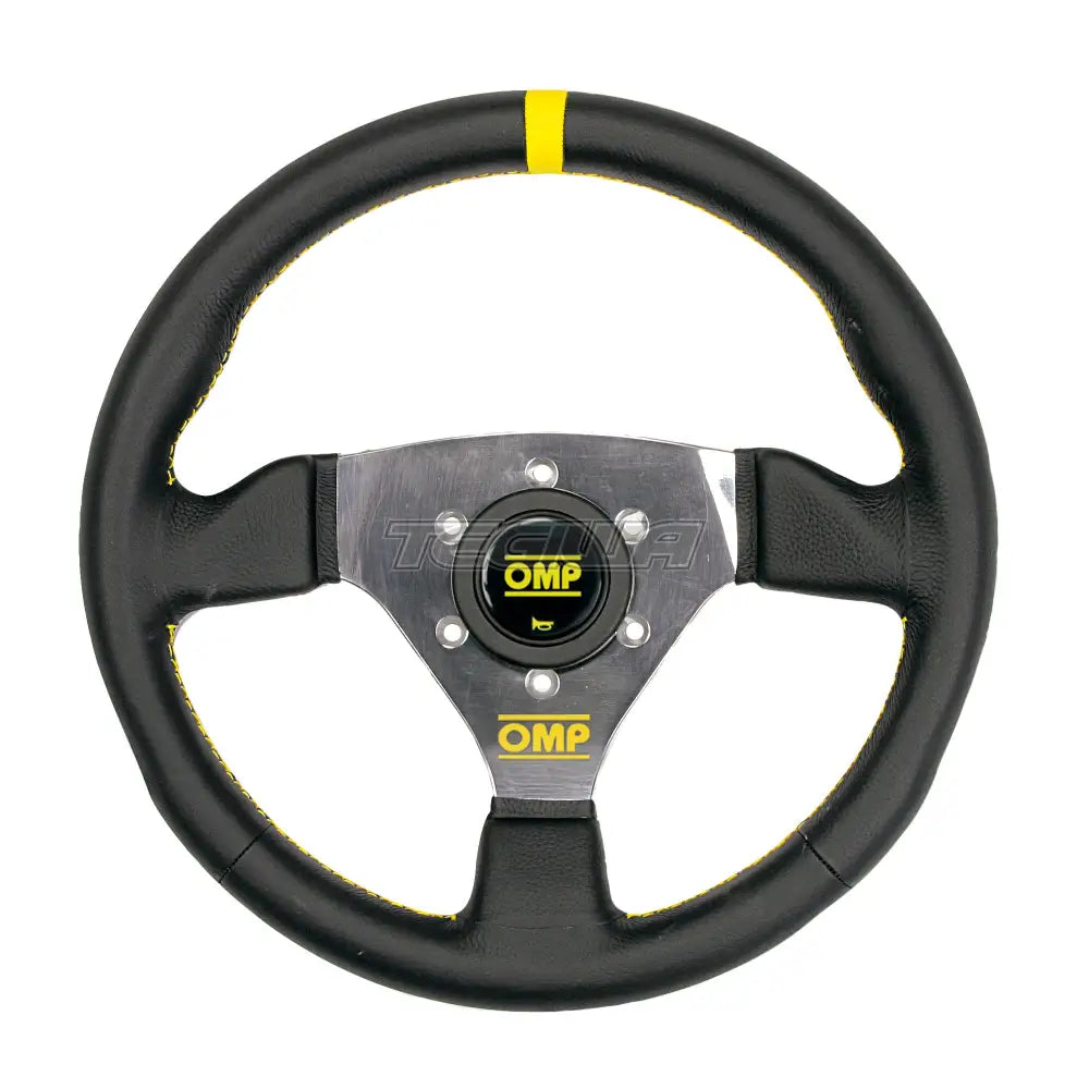 Omp 300Mm Black Leather Steering Wheel Wheels And Accessories