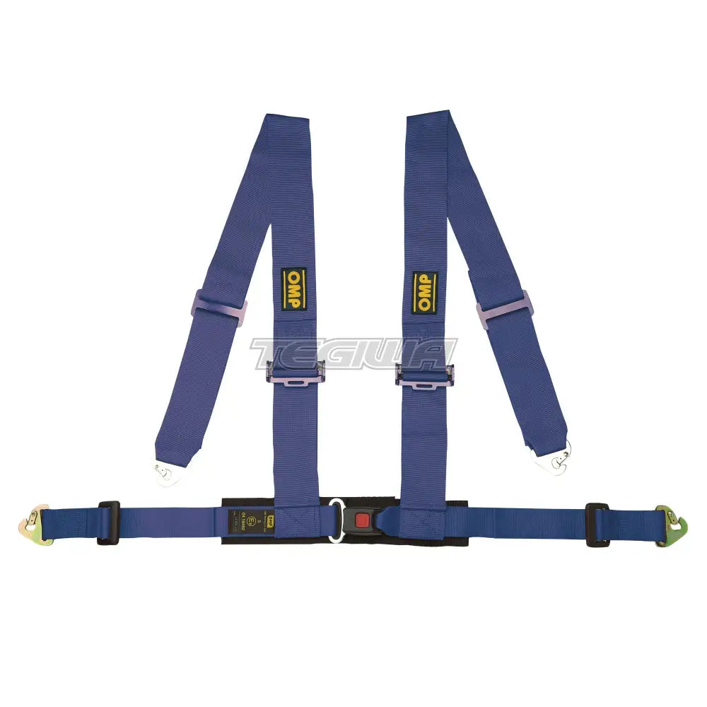 Omp 4 Point Ece Harness - Racing 4M Blue Harnesses