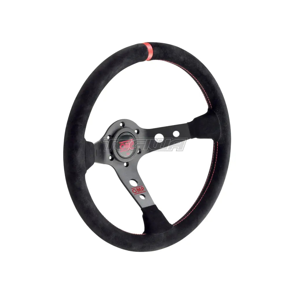 Omp Corsica Black Suede Steering Wheel Red Wheels And Accessories