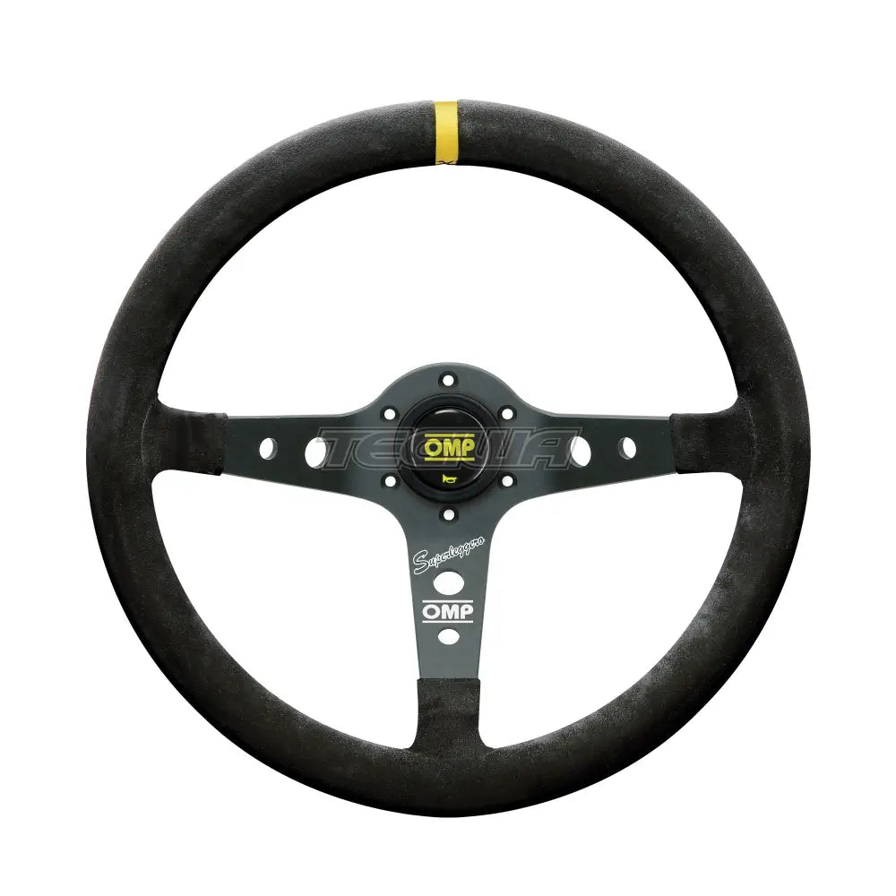 Omp Corsica Superleggero 350Mm Black Suede Leather Steering Wheel Wheels And Accessories