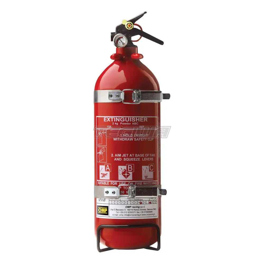 Omp Extinguisher 2Kg Powder En3 Homologation Fire Extinguishers