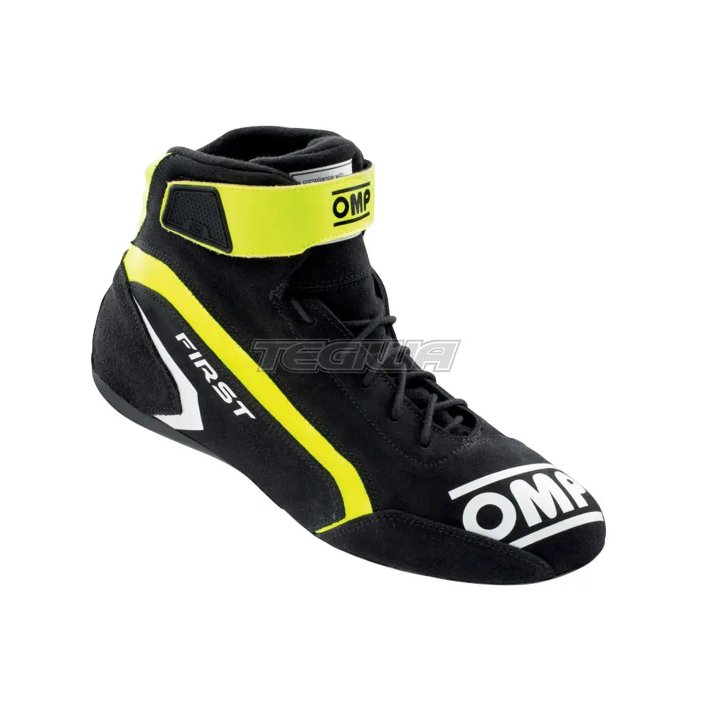 Omp First Shoes Fia 8856-2018 Grey / Fluorescent Yellow Eu Size 37 Boots