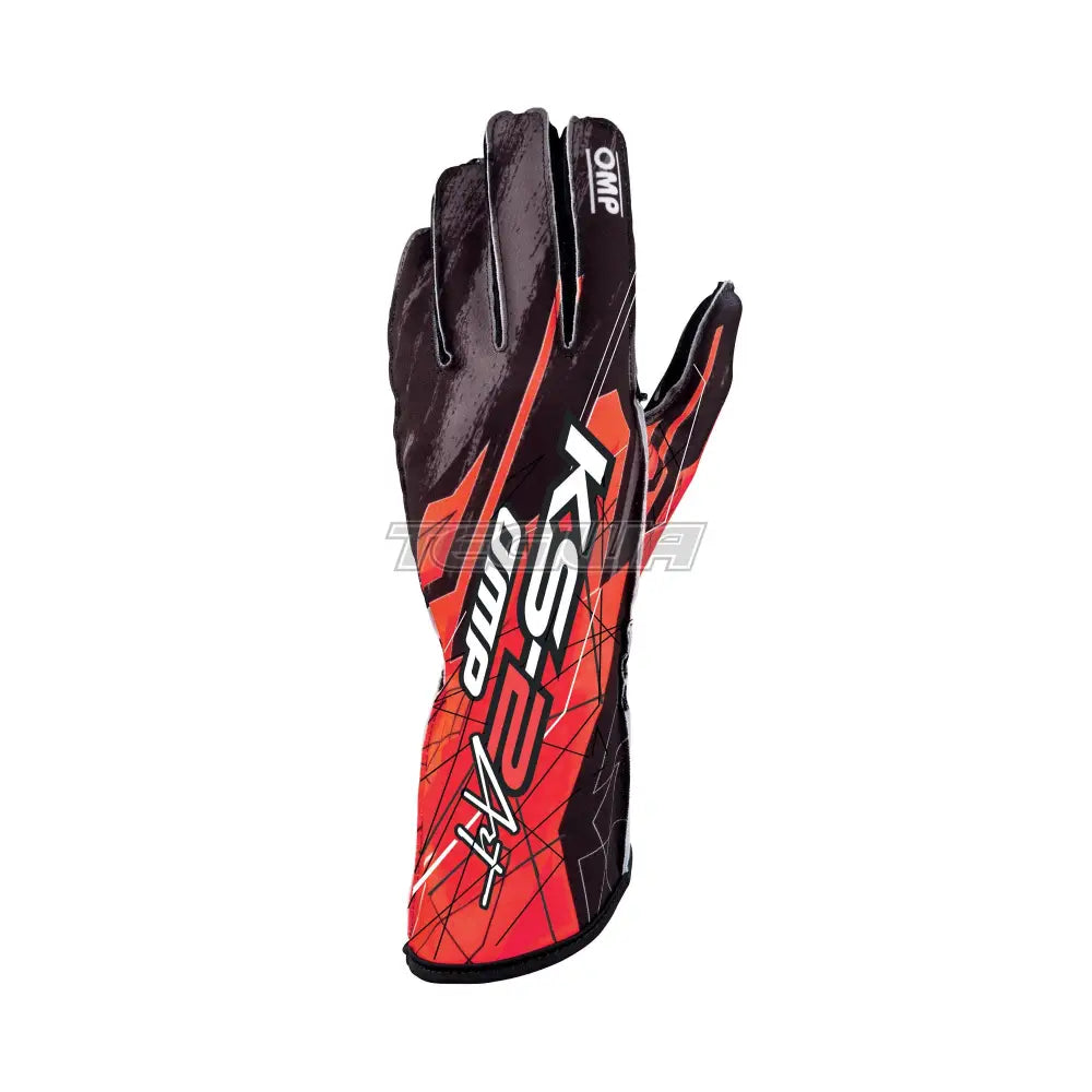 Omp Ks-2 Art Kart Gloves Black / Red 4 Kids