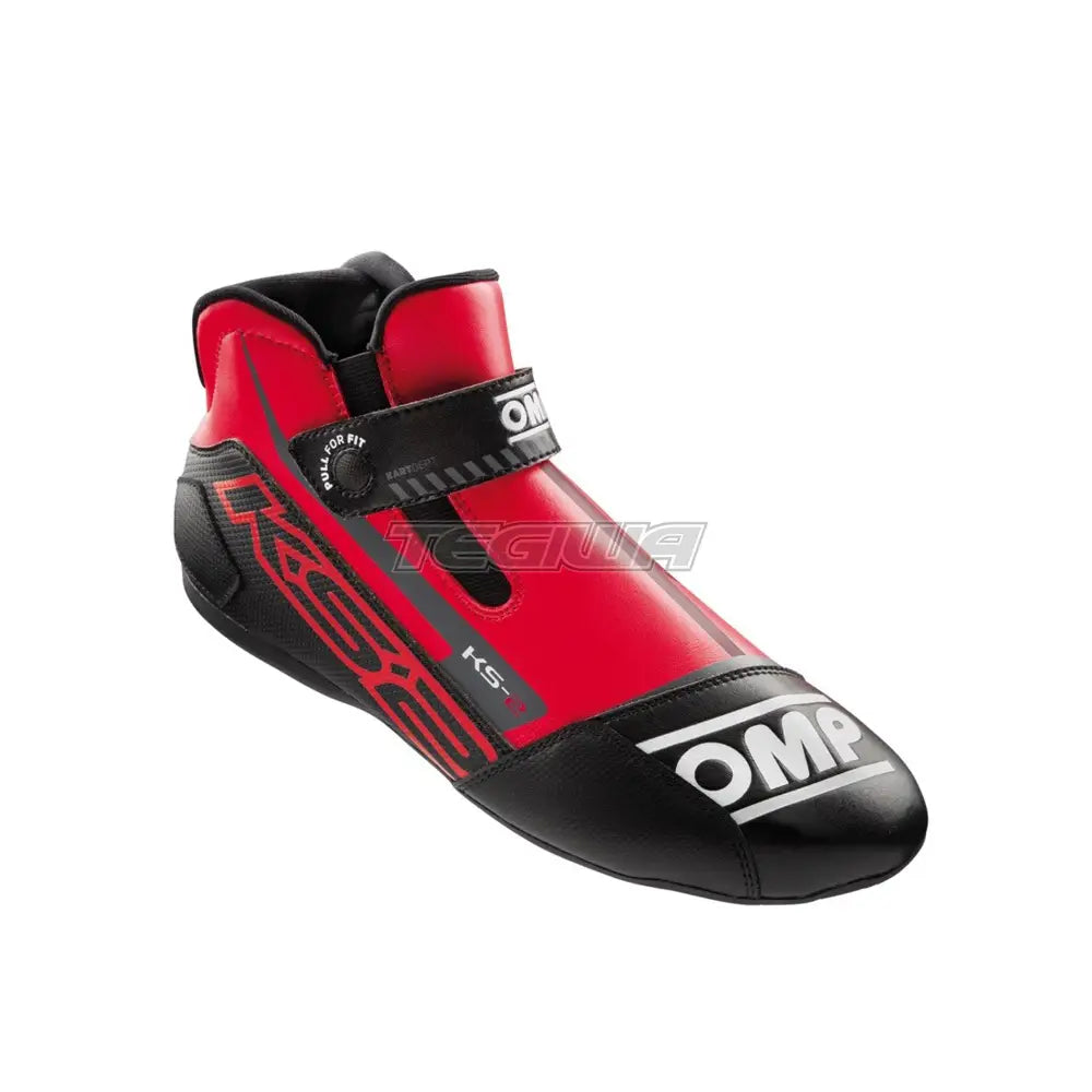 Omp Ks-2 Kart Shoes Red / Black Eu Size 32 Boots