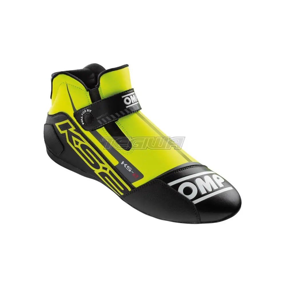 Omp Ks-2 Kart Shoes Yellow / Black Eu Size 32 Boots