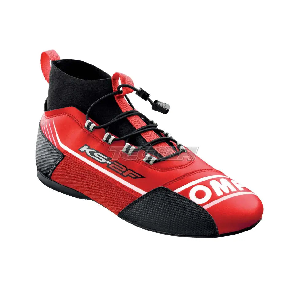 Omp Ks-2F Kart Shoes Red / Black Eu Size 32 Boots