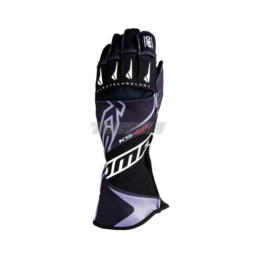 Omp Ks-2R Kart Gloves Black / 4 Kids