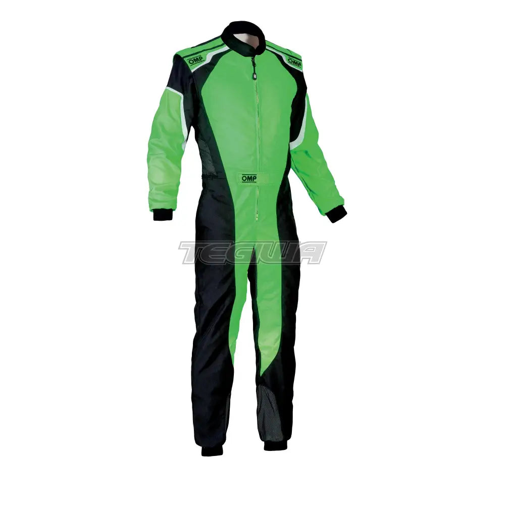 Omp Ks-3 Kart Overall Black / Fluorescent Green Eu Size 42 Suits