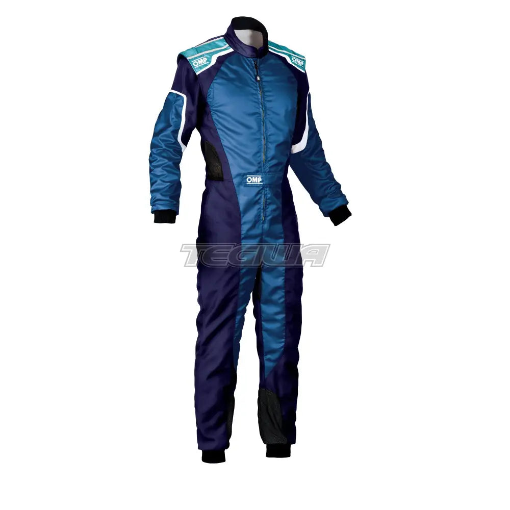 Omp Ks-3 Kart Overall Blue / White Cyan Eu Size 42 Suits