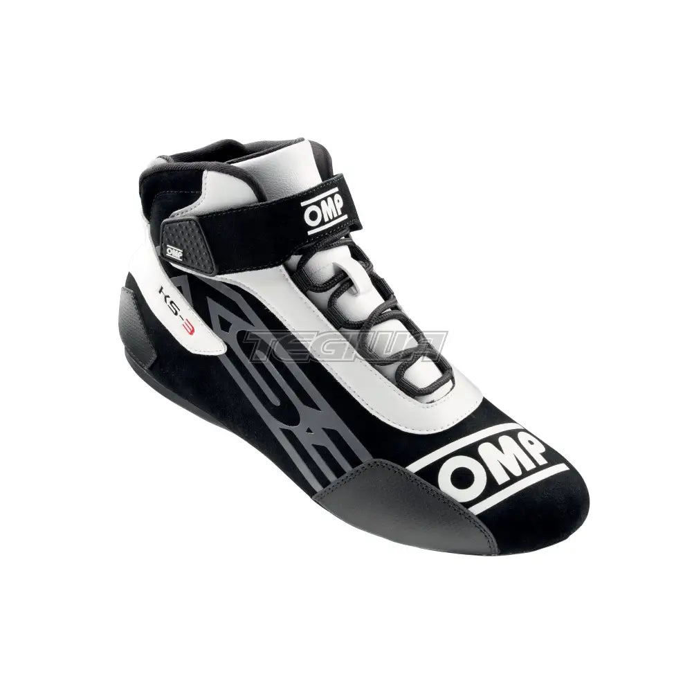 Omp Ks-3 Kart Shoes Black / White Eu Size 32 Boots