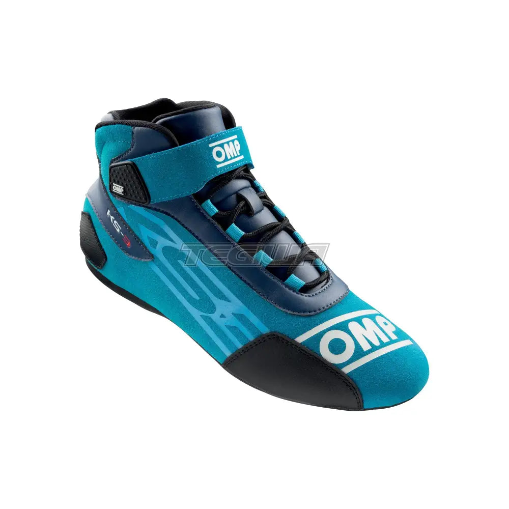 Omp Ks-3 Kart Shoes Navy Blue / Cyan Eu Size 32 Boots