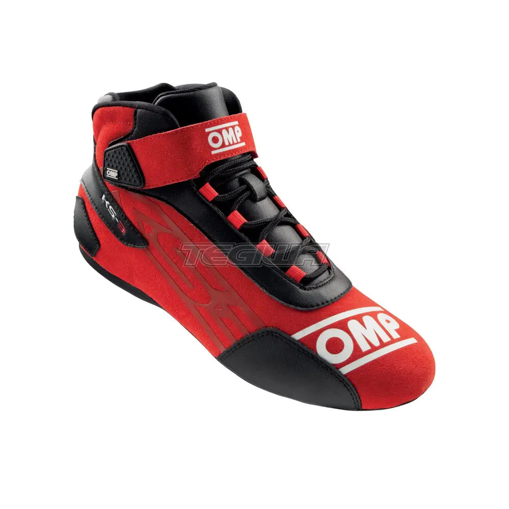 Omp Ks-3 Kart Shoes Red / Black Eu Size 32 Boots