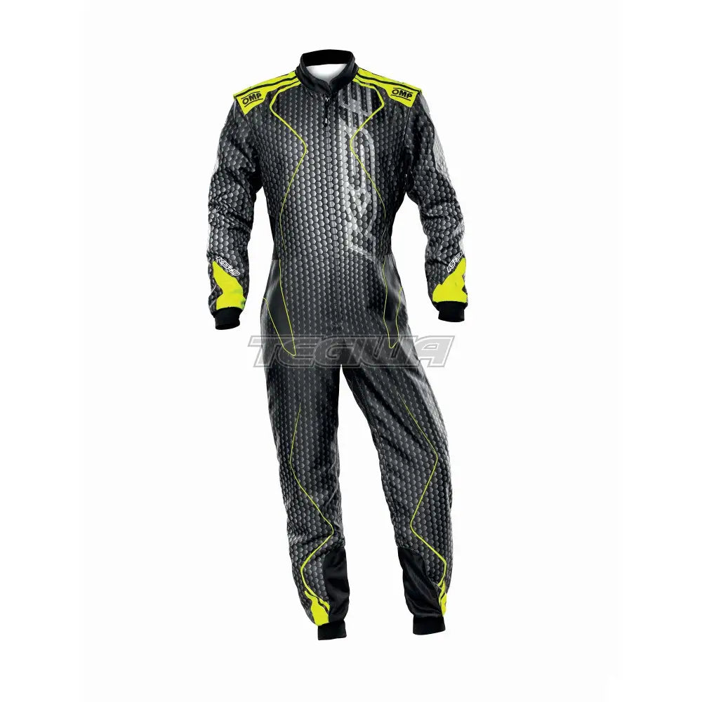 Omp Ks-3R Art Kart Overall Black / Fluorescent Yellow Eu Size 42 Suits