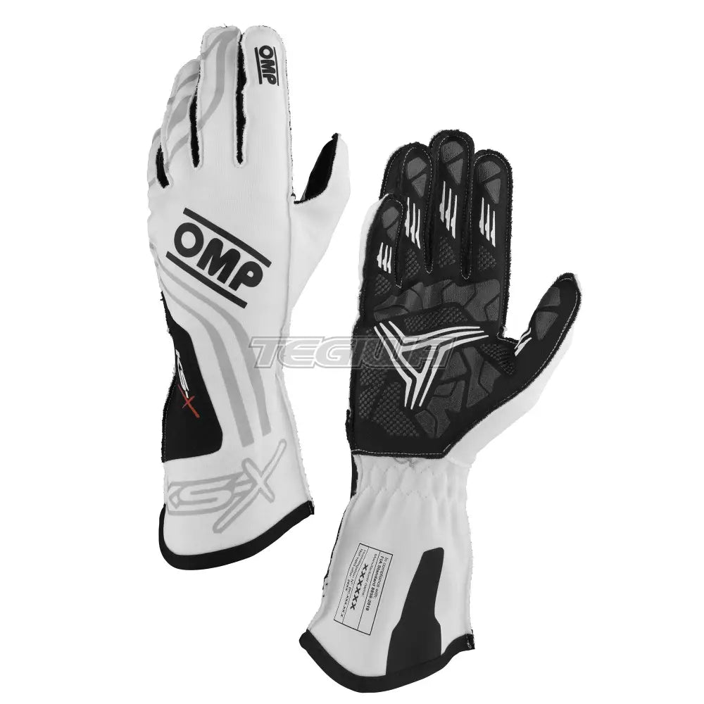 Omp Ks-X Gloves Fia 8877-2022 White / 4 Kids