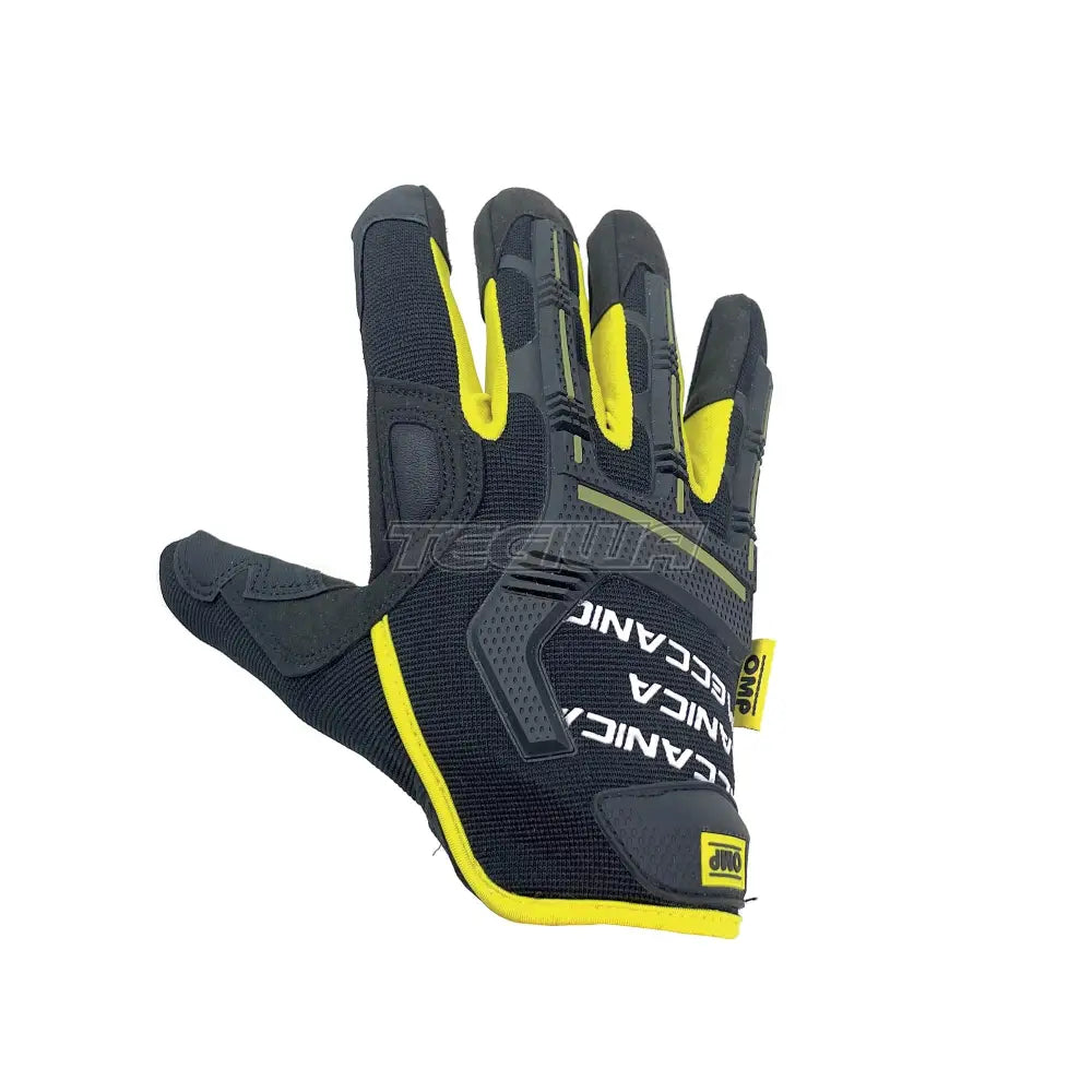 Omp Omp Meccanica Mech Gloves Black / Yellow L