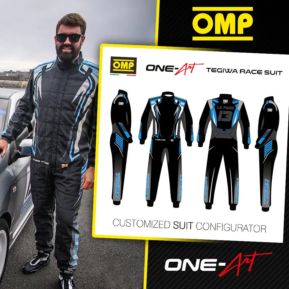 Omp One Art Race Suit Fia 8856-2018 Custom Design Suits