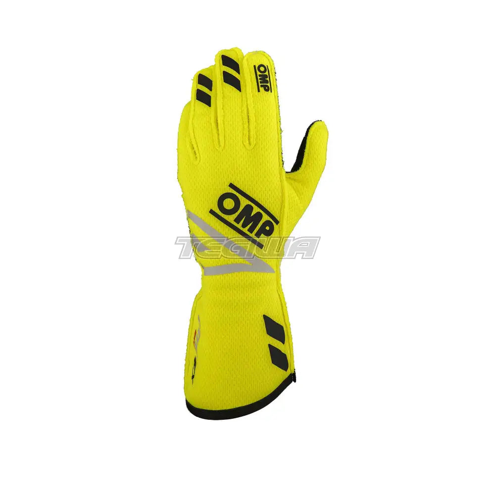 Omp One Evo Fx Gloves Fia 8856-2018 Fluorescent Yellow / L