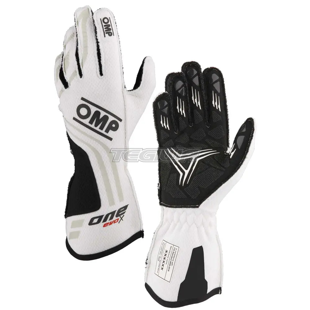 Omp One Evo-X My24 Gloves Fia 8856-2018 White / L