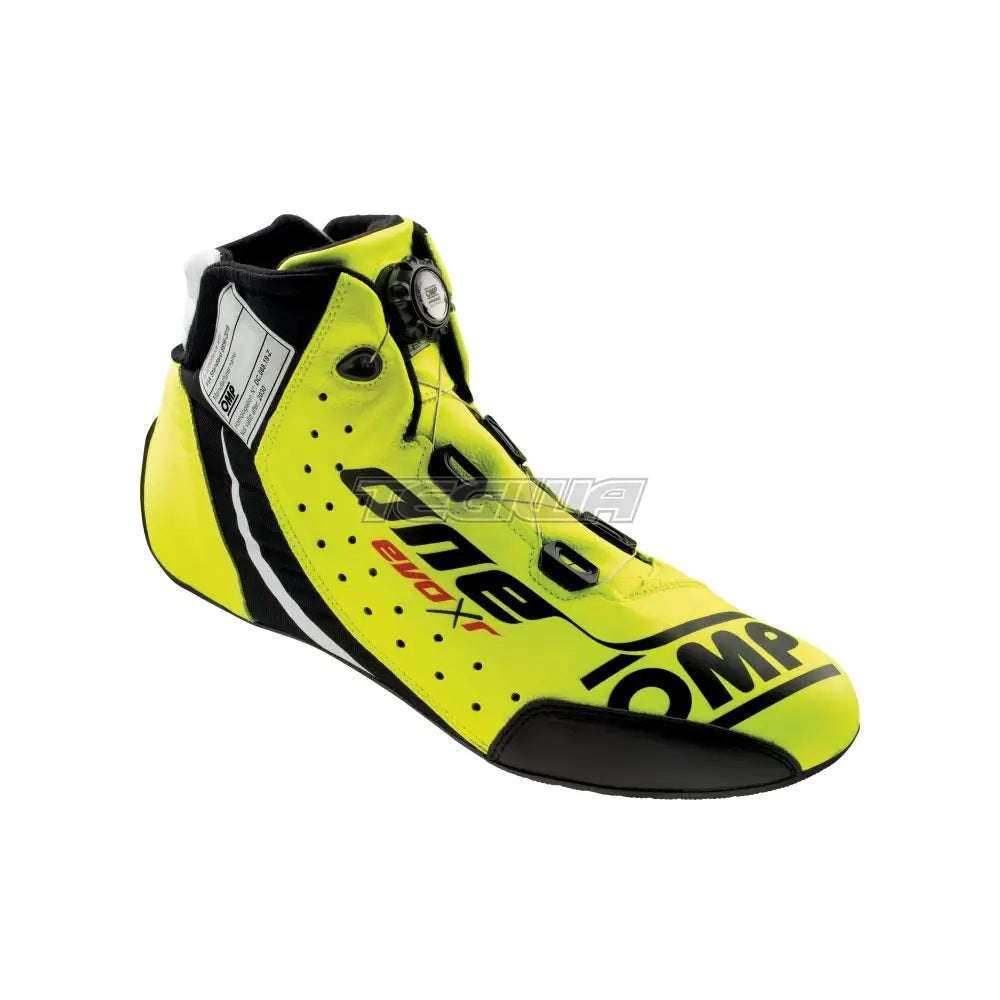 Omp One Evo-X R Shoes Fia 8856-2018 Fluorescent Yellow / Eu Size 37 Boots