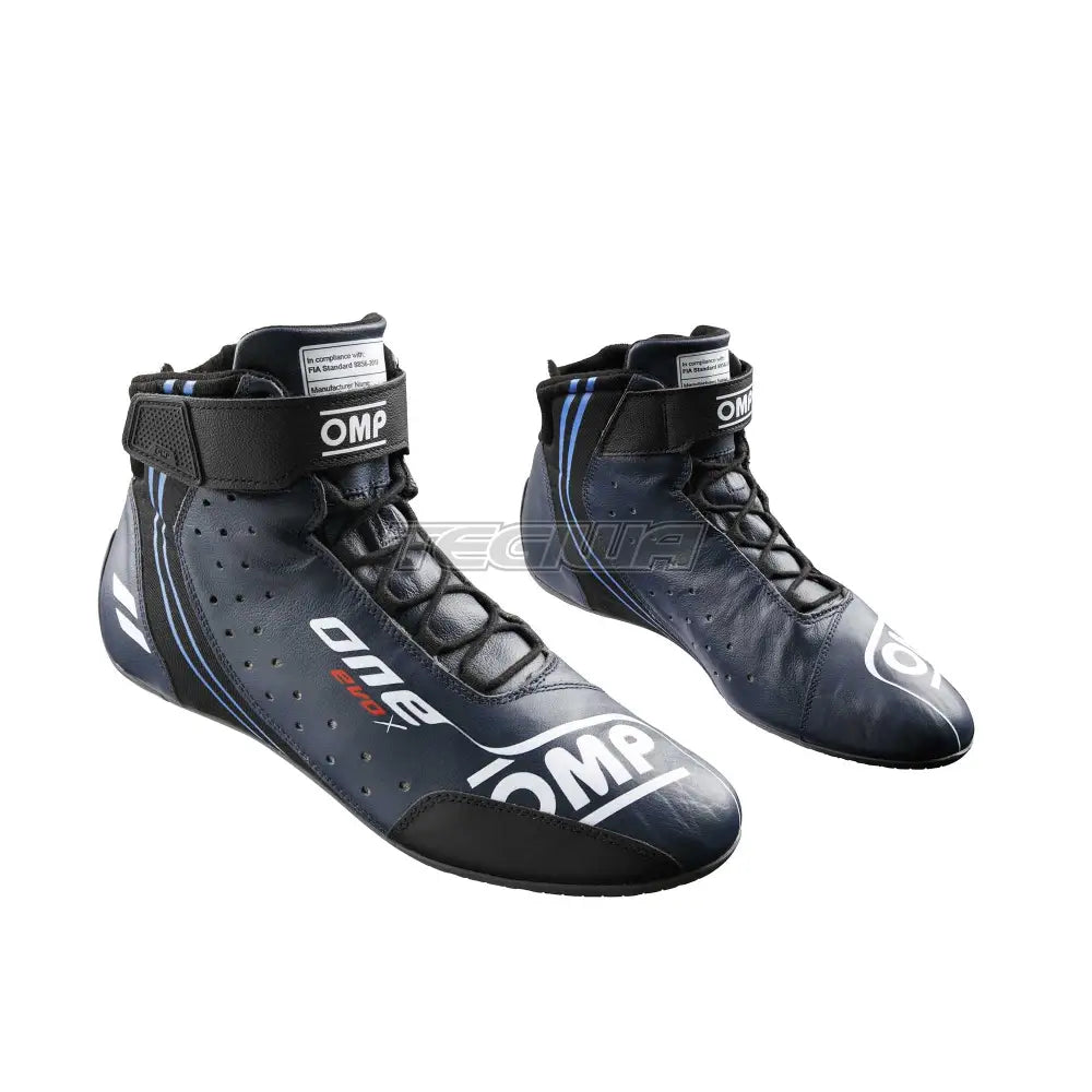 Omp One Evo-X Shoes My2024 Fia 8856-2018 Navy Blue / Cyan Eu Size 36 Boots