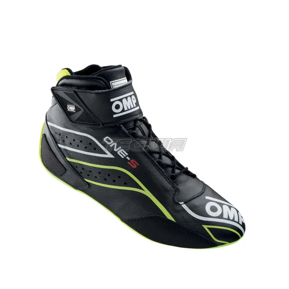 Omp One-S Shoes Fia 8856-2018 Black / Fluorescent Yellow Eu Size 37 Boots