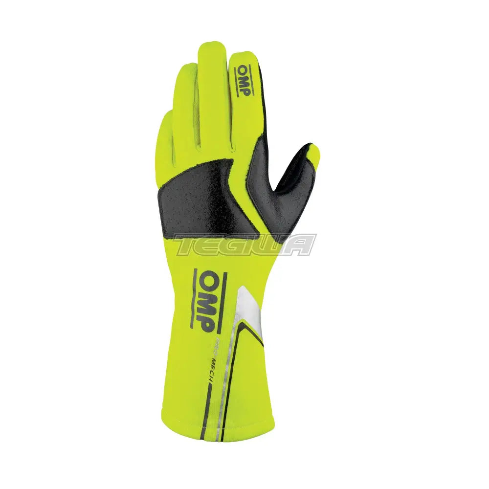 Omp Pro Mech-S Gloves Fia 8856-2018 Fluorescent Yellow / L