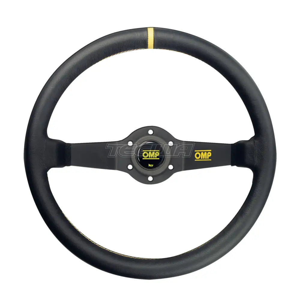 Omp Rally 350Mm 2-Spoke Black Leather Steering Wheel Wheels And Accessories