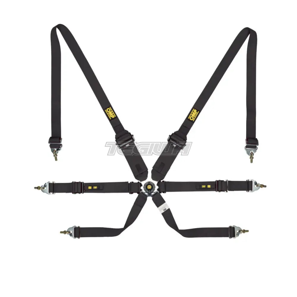 Omp Safety Harness One 2In Convertible Pull Up/Down - Fia 8853-2016 Black Harnesses