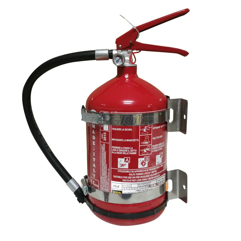 Omp Steel Hand Held Extinguisher 4Kg Red Fire Extinguishers