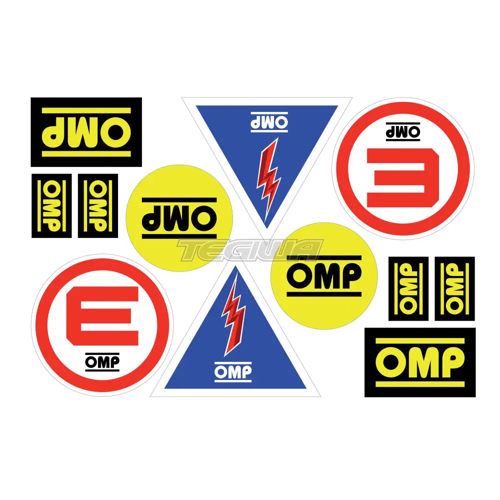 Omp Sticker Sheet 331X220Mm Decals & Stickers