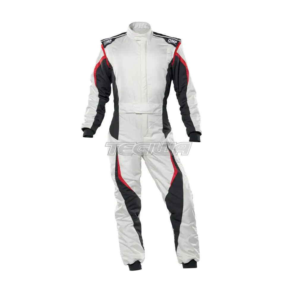 Omp Tecnica Evo Overall Fia 8856-2018 White / Anthracite Eu Size 44 Suits