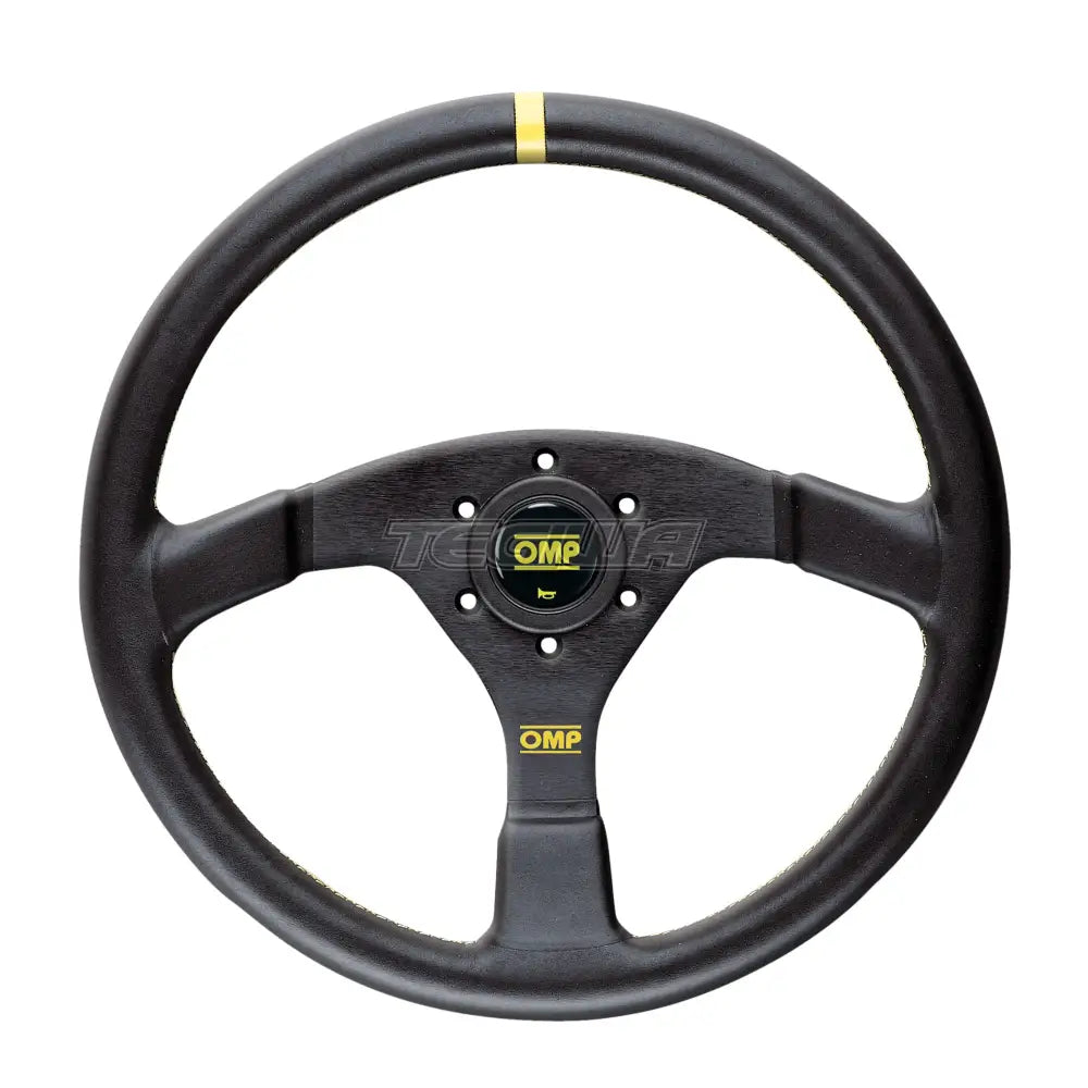 Omp Velocita 3 Black Spokes Leather Rim Steering Wheel Wheels And Accessories