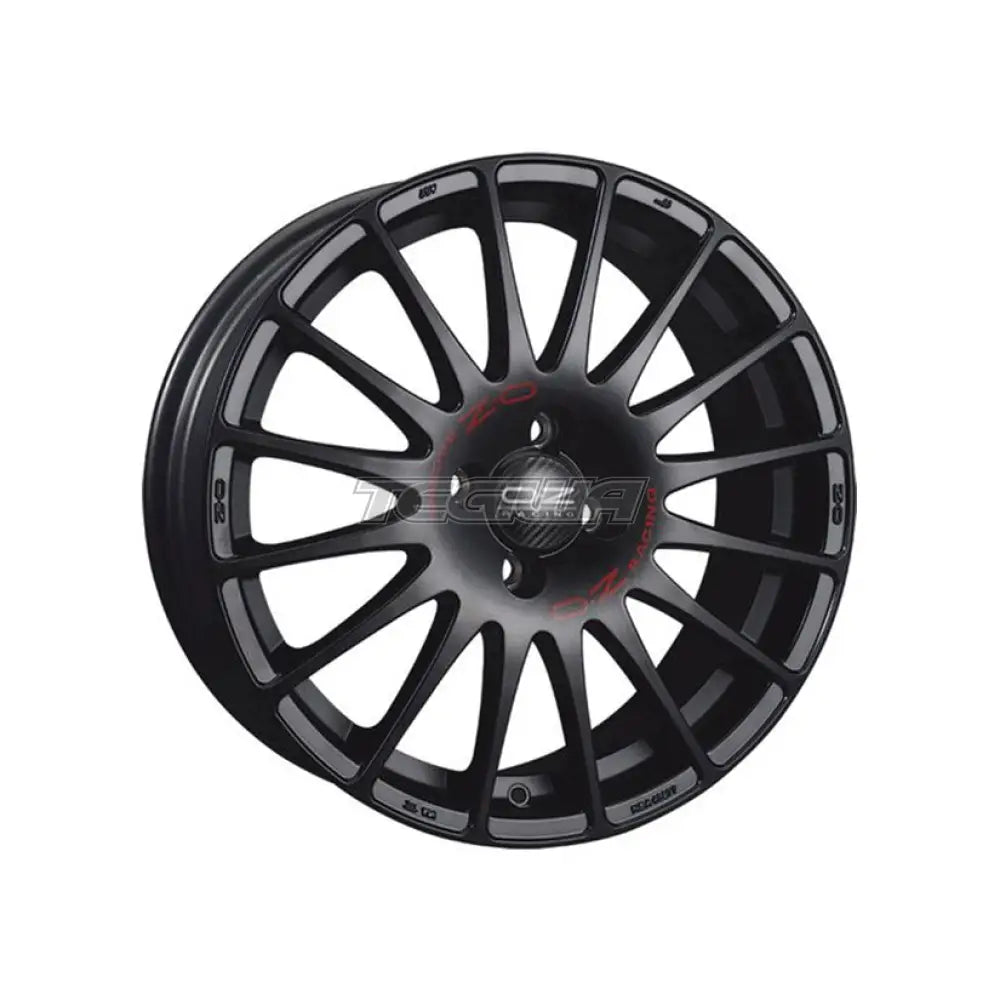 Oz Sport Superturismo Gt Alloy Wheel 14X6 Et15 4X108 Matt Black Red Lettering