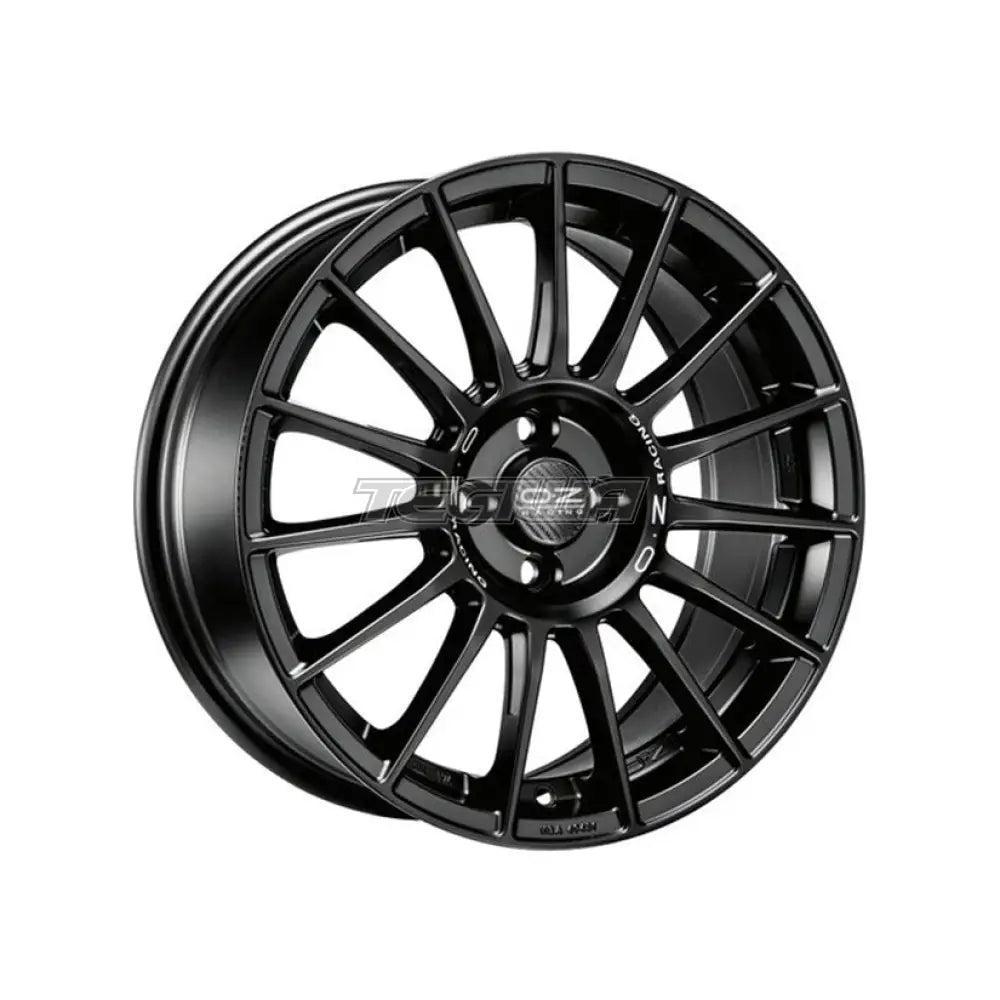 Oz Sport Superturismo Lm Alloy Wheel 18X8 Et45 5X112 Matt Black Silver Lettering