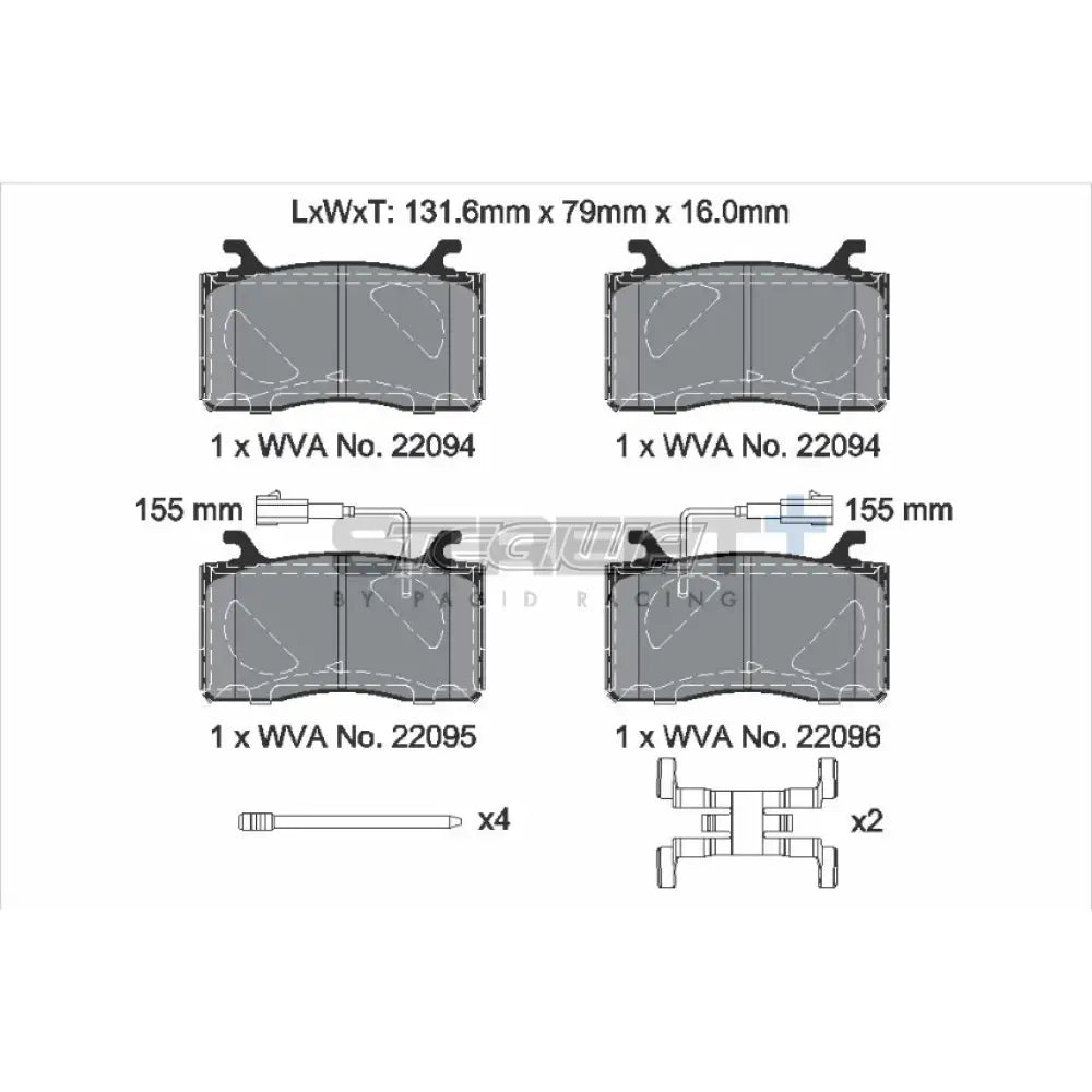 Pagid Street + Brake Pads Alfa Romeo Giulia 952 16-22 Rear