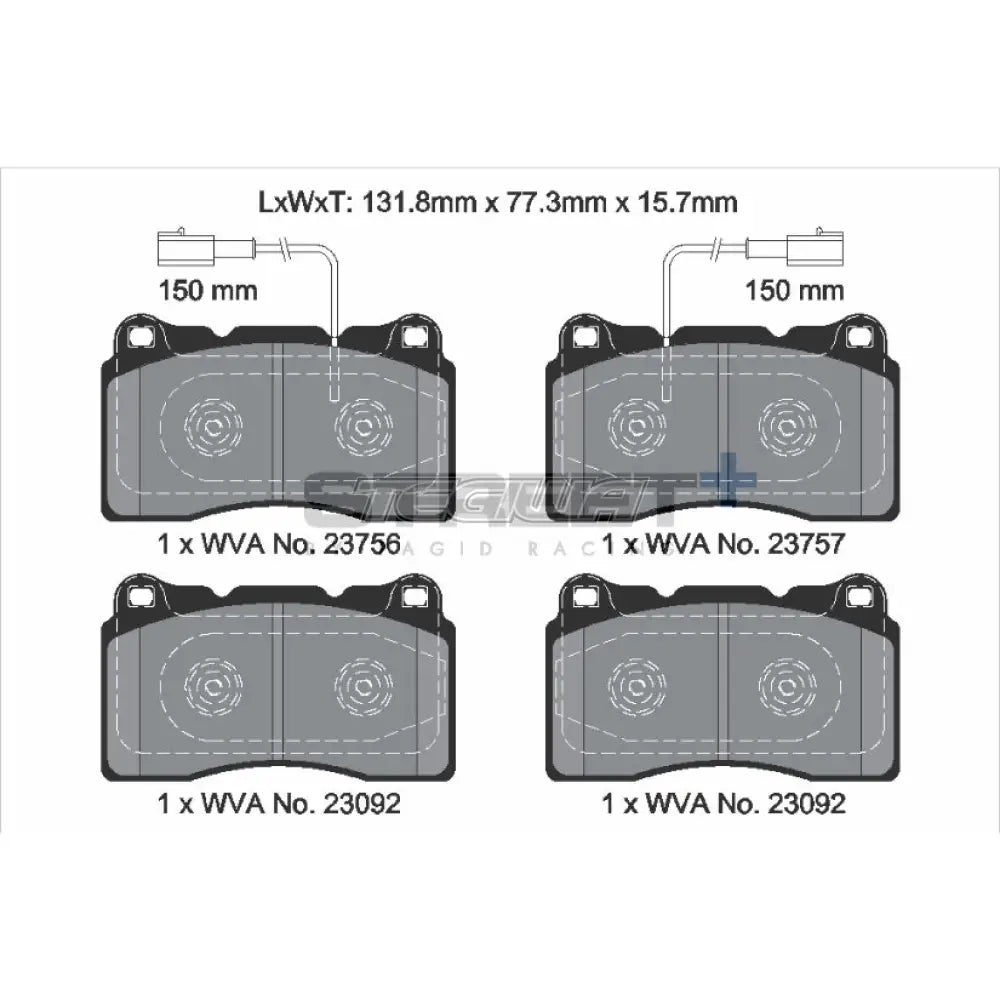 Pagid Street + Brake Pads Alfa Romeo Giulietta 10-20 Front