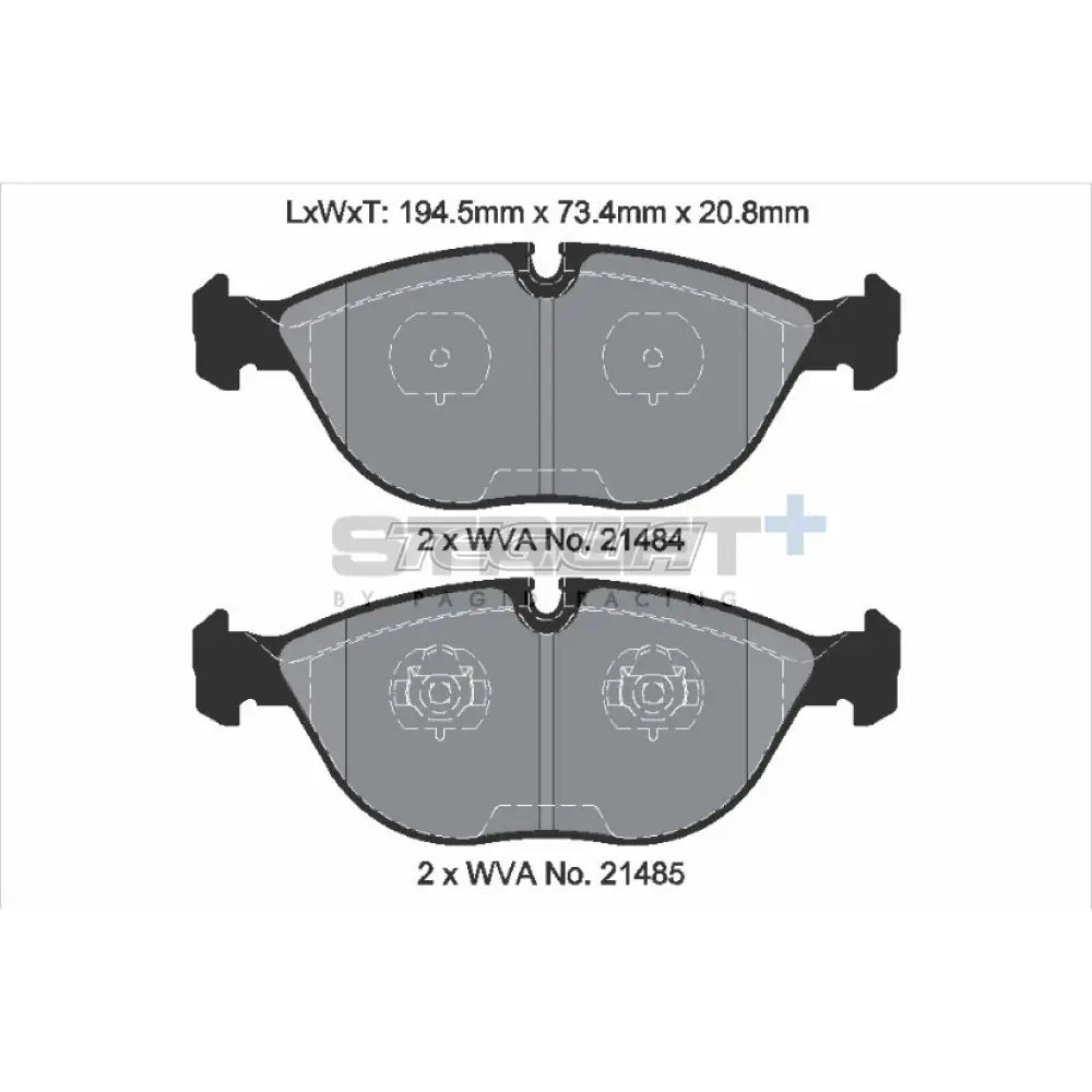 Pagid Street + Brake Pads Audi Rs4 B5 Quattro 00-01 Front