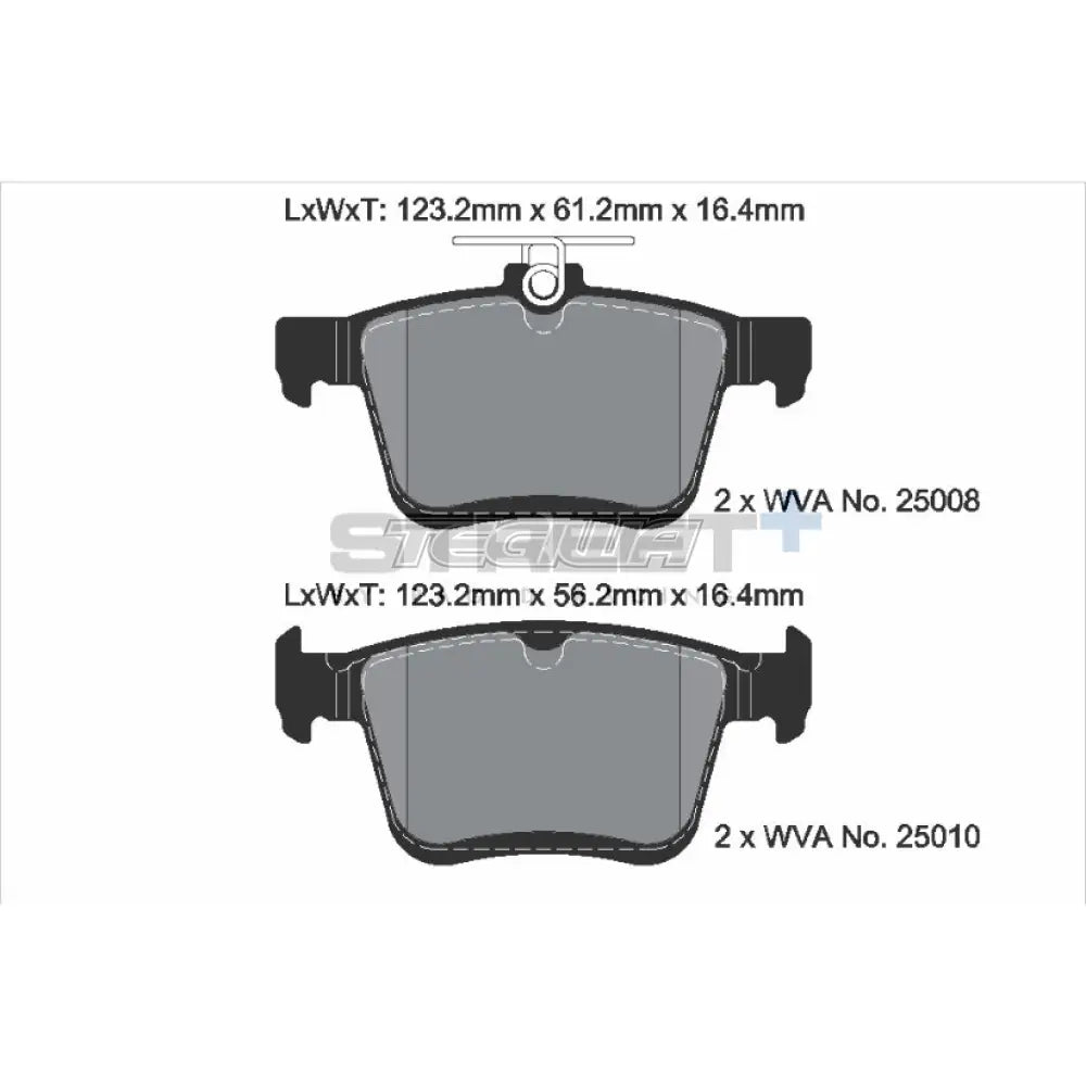 Pagid Street + Brake Pads Audi S3 8V Quattro 12-20 Rear - T8101Sp2001