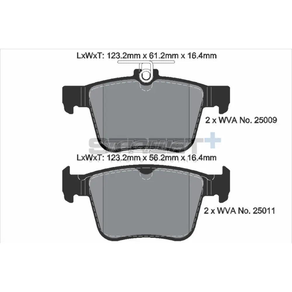 Pagid Street + Brake Pads Audi S3 8V Quattro 12-20 Rear - T8102Sp2001