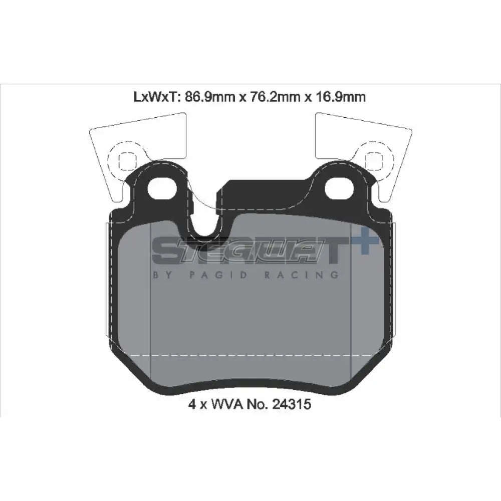 Pagid Street + Brake Pads Bmw 1-Series E8X 04-13 Rear - T8067Sp2001