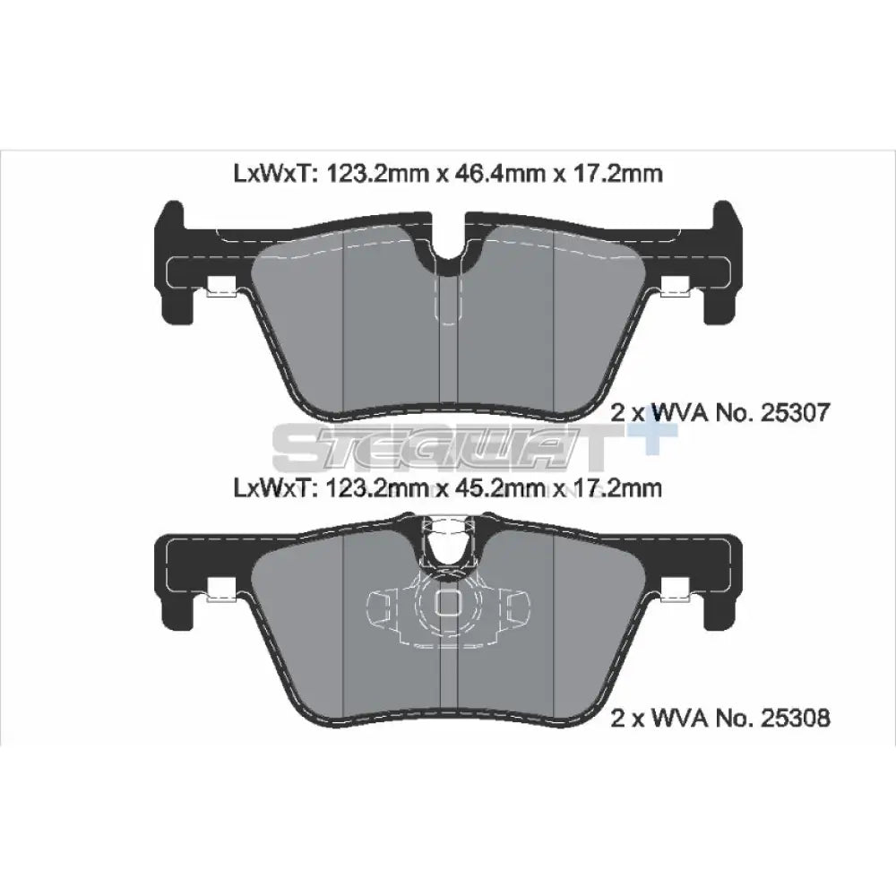 Pagid Street + Brake Pads Bmw 1-Series F2X Exl M135I M140I 11-19 Rear - T8113Sp2001