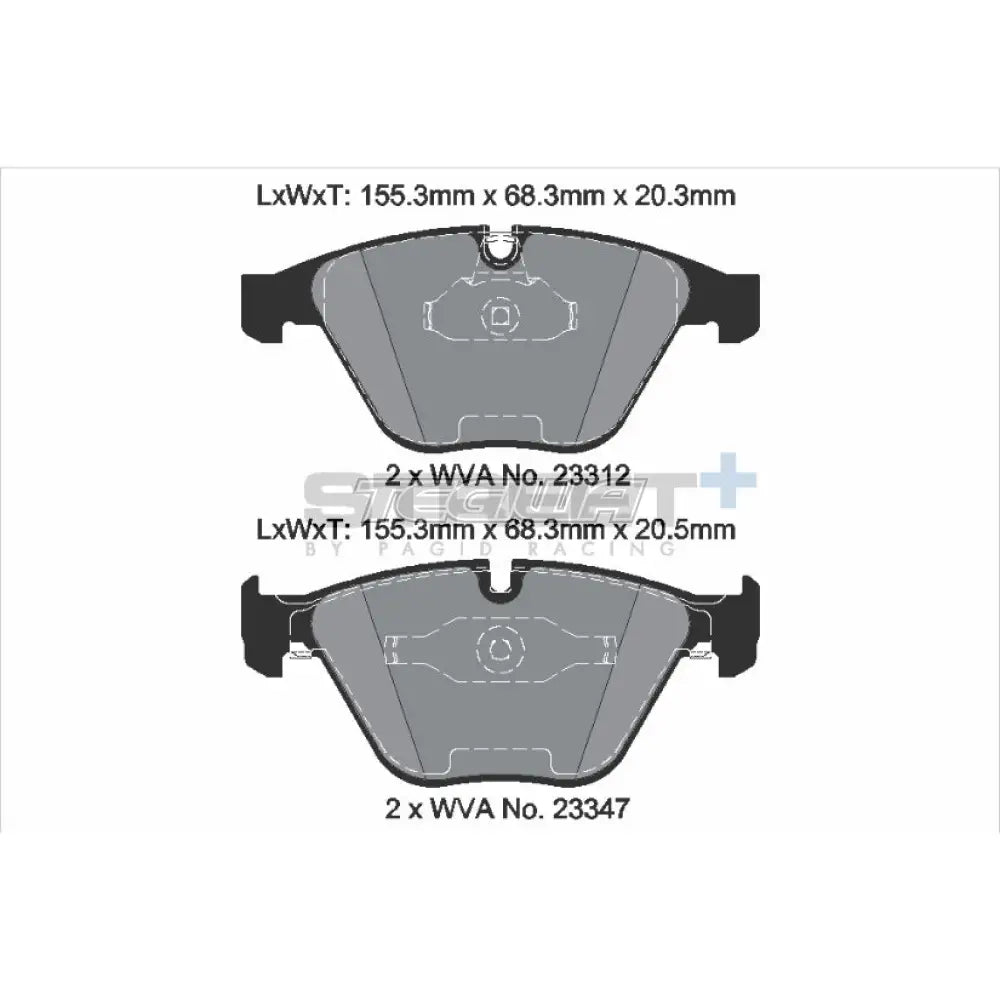 Pagid Street + Brake Pads Bmw 1M E82 11-12 Front