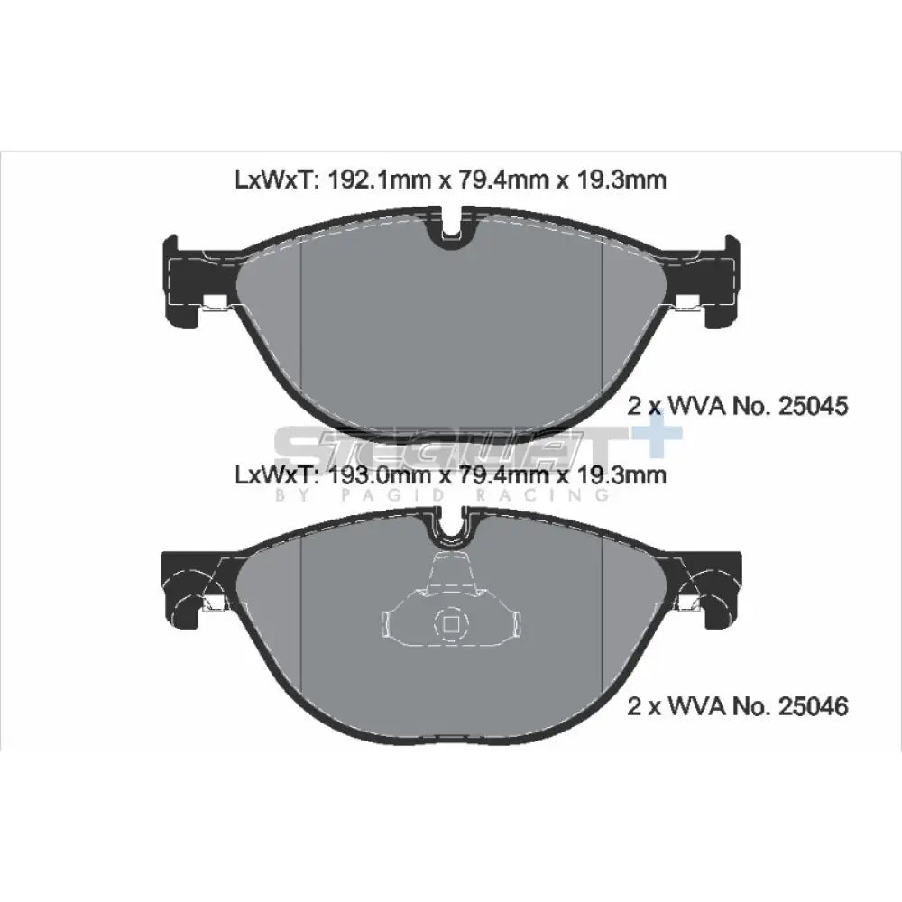 Pagid Street + Brake Pads Bmw 5-Series F1X 09-17 Front - T8106Sp2001