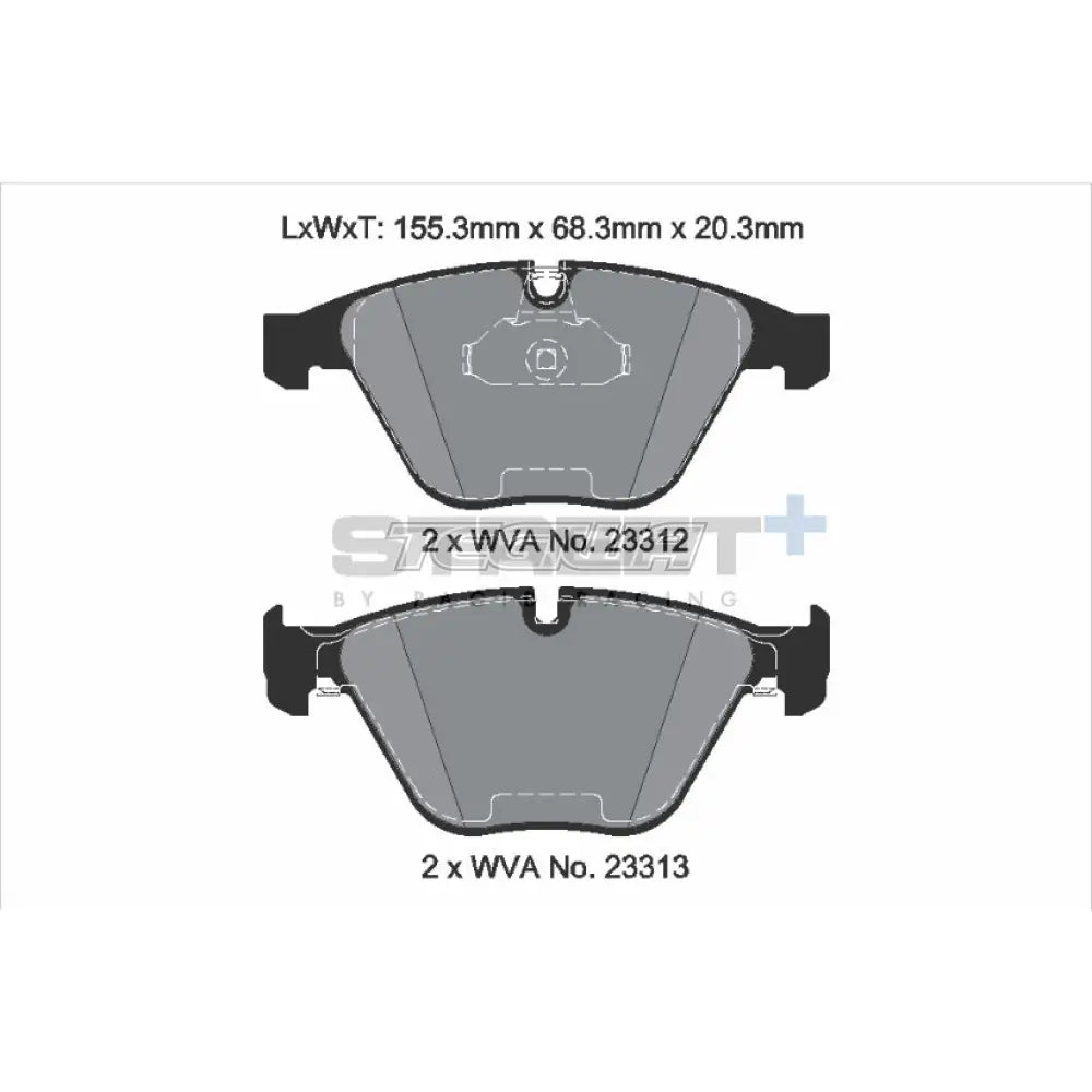 Pagid Street + Brake Pads Bmw 7-Series E6X 01-08 Rear