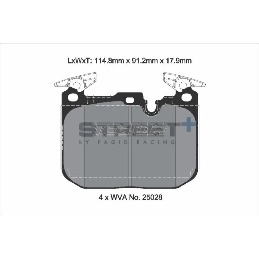 Pagid Street + Brake Pads Bmw M2 F22 F87 15-19 Front