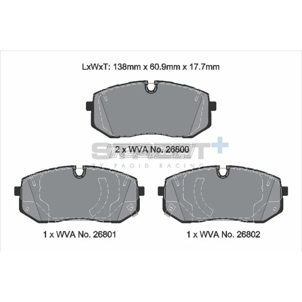 Pagid Street + Brake Pads Hyundai I20 N 20 Front