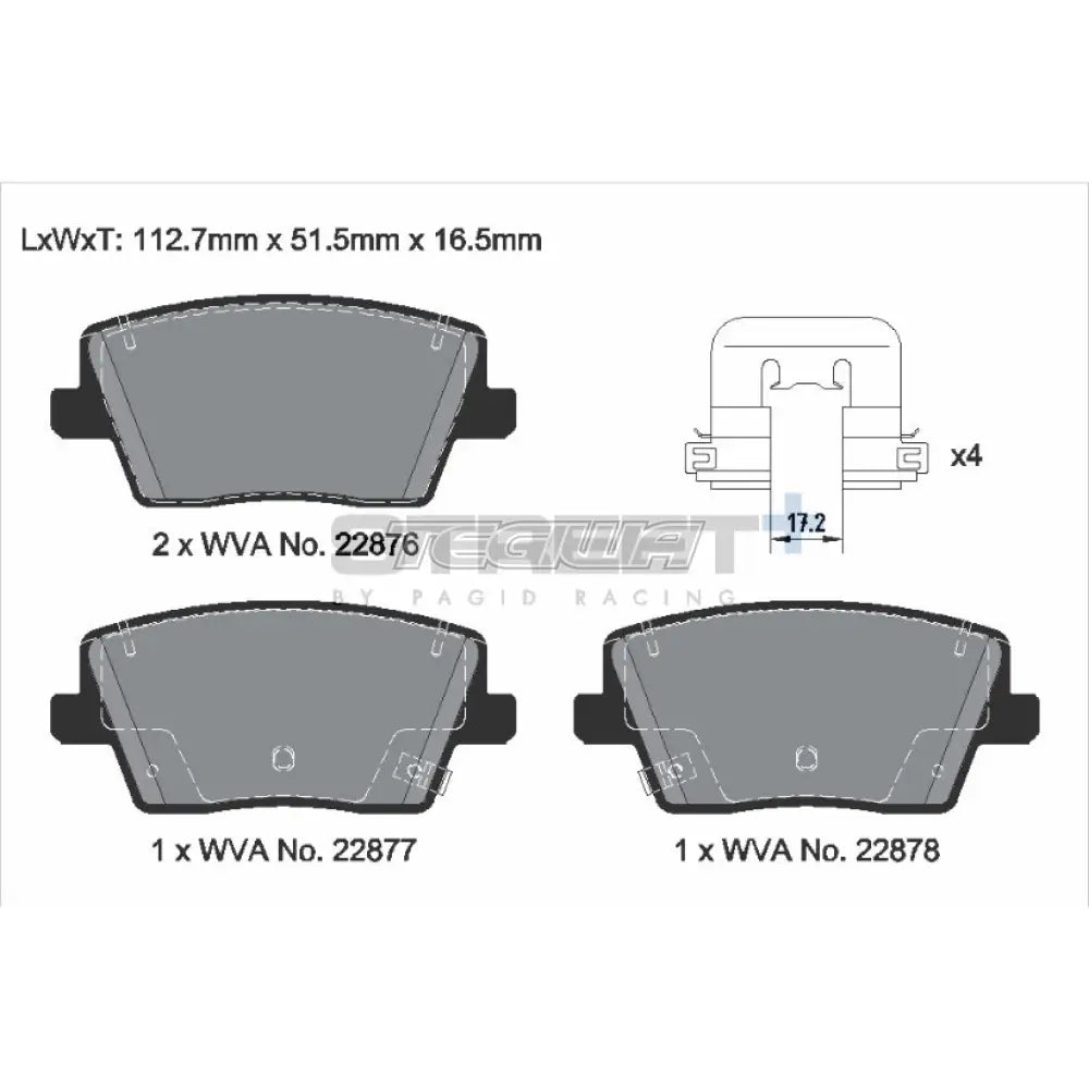 Pagid Street + Brake Pads Hyundai I30 N 17-21 Rear