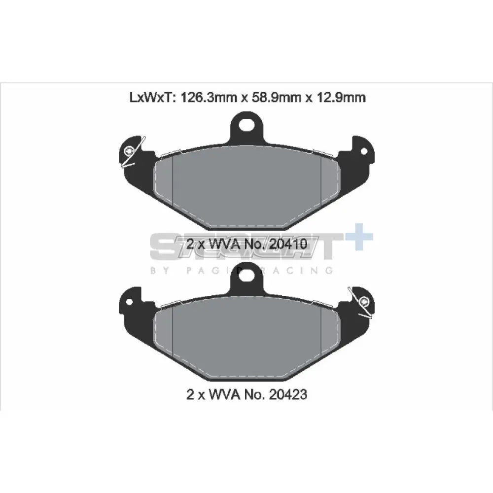 Pagid Street + Brake Pads Lotus Elise S1 S2 95-07 Rear