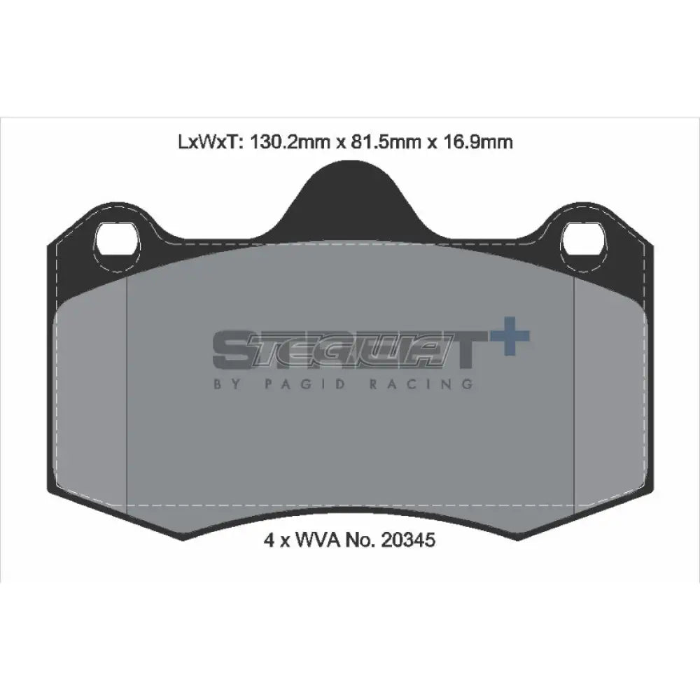 Pagid Street + Brake Pads Lotus Evora 410 430 16-17 Front