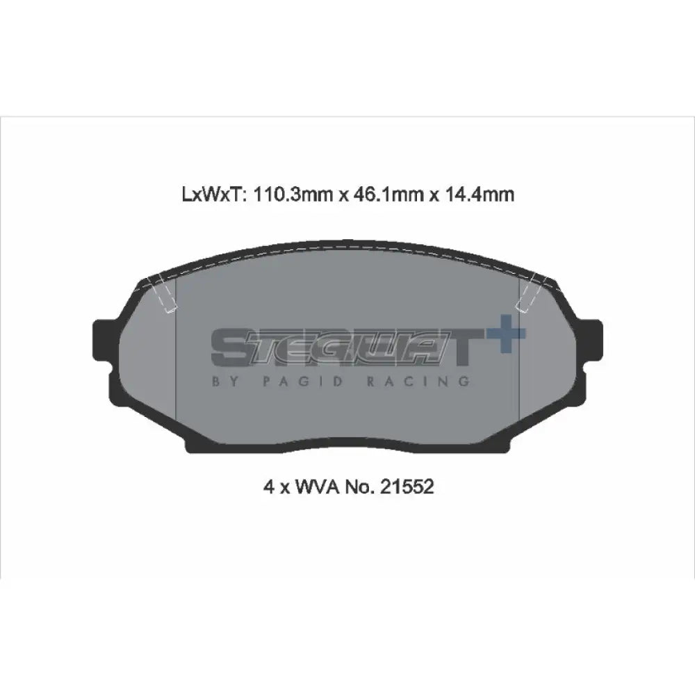 Pagid Street + Brake Pads Mazda Mx-5 Na 1.6 89-94 Front